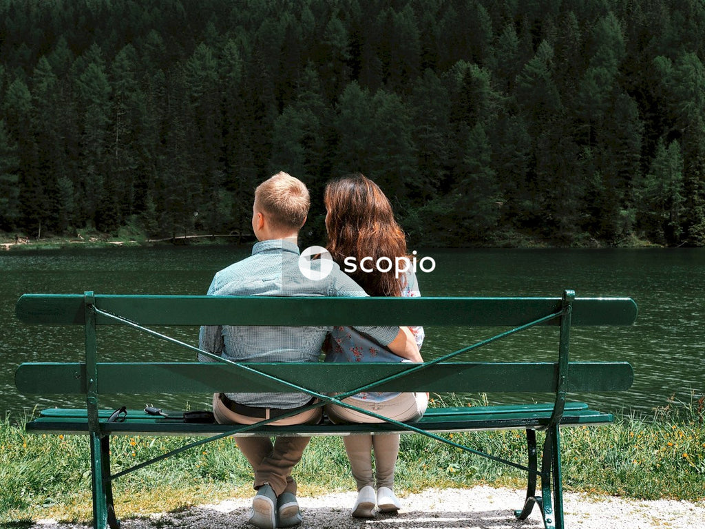 Couple sitting on the bench