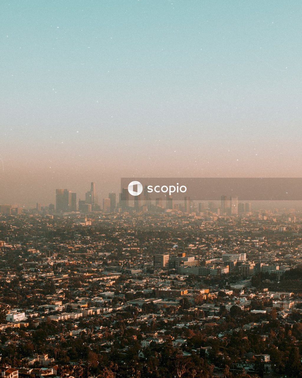City skyline under blue sky
