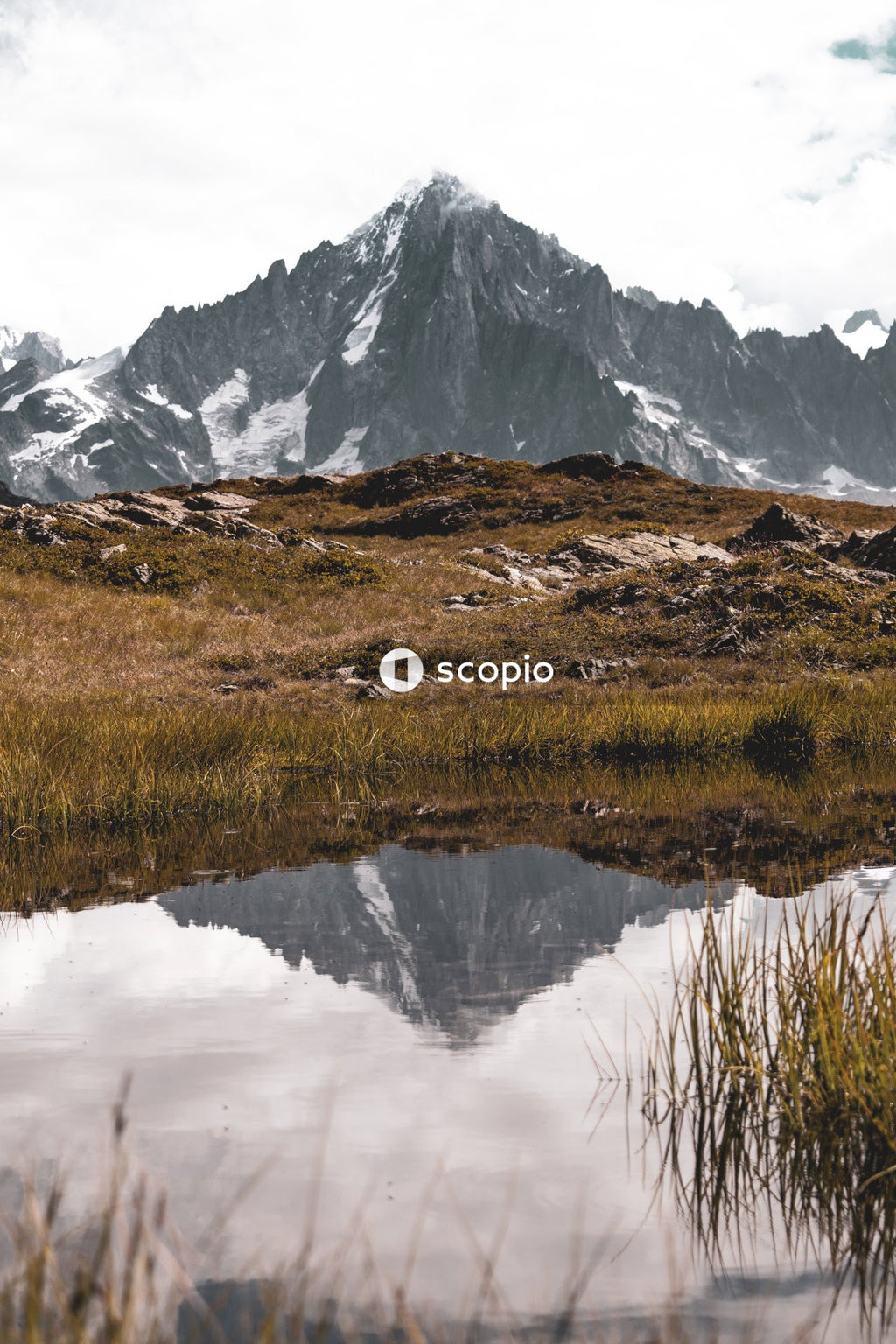 Calm Lake Reflects Mountain Peaks