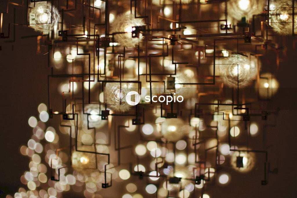 Modern Chandelier With Warm Lighting Creates Cozy and Elegant Atmosphere