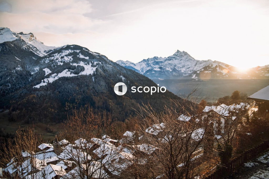 Snow covered mountain