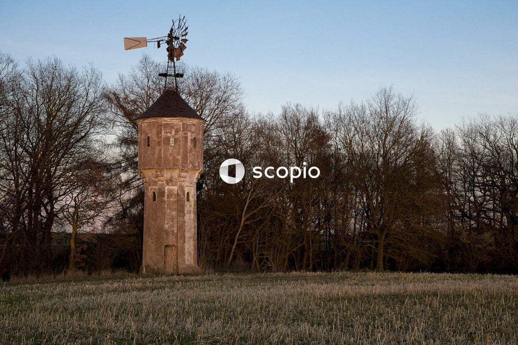 Old wind mill on top