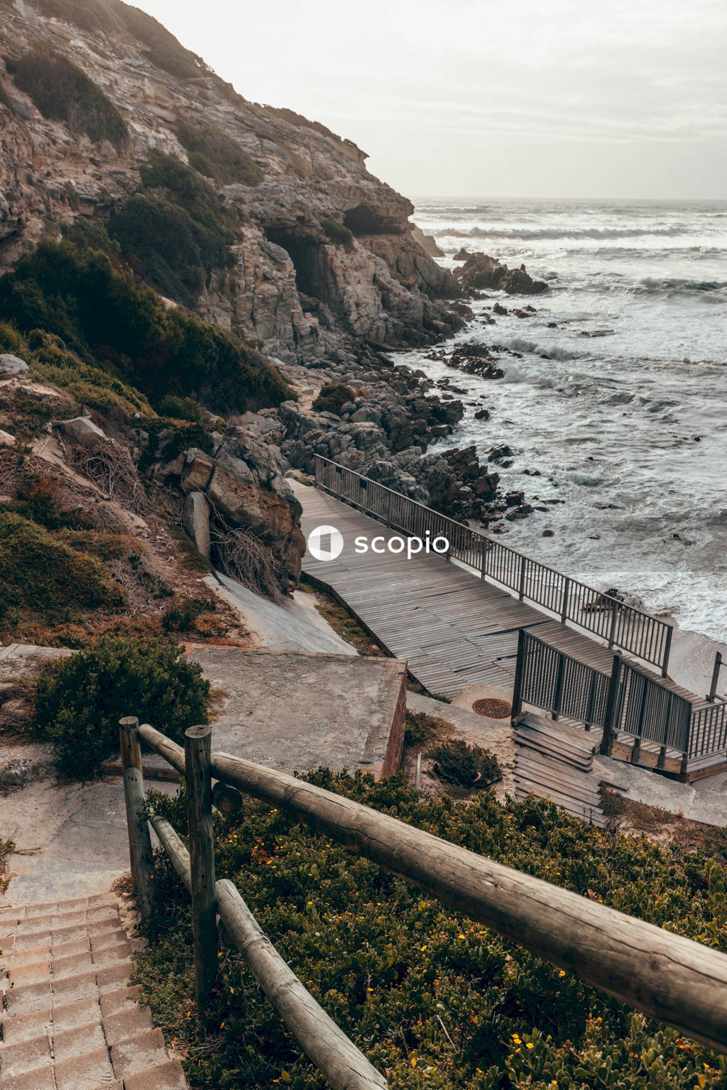 Brown wooden bridge on sea
