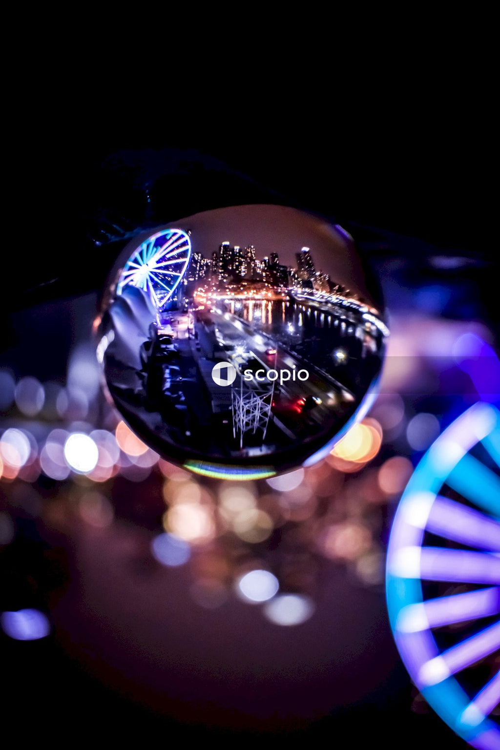 Selective focus photography of silver ball