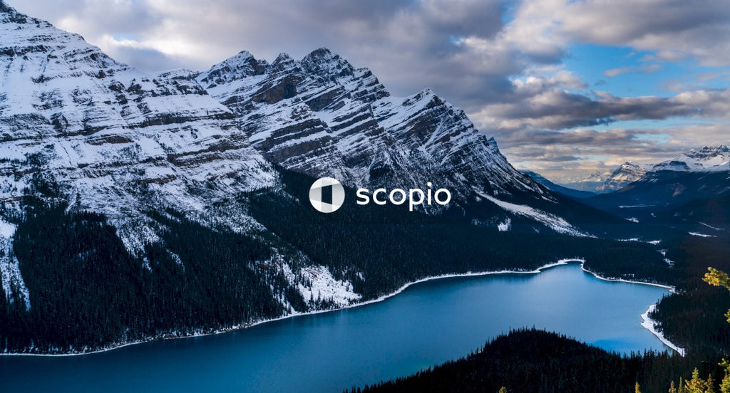 Snow covered mountains near river