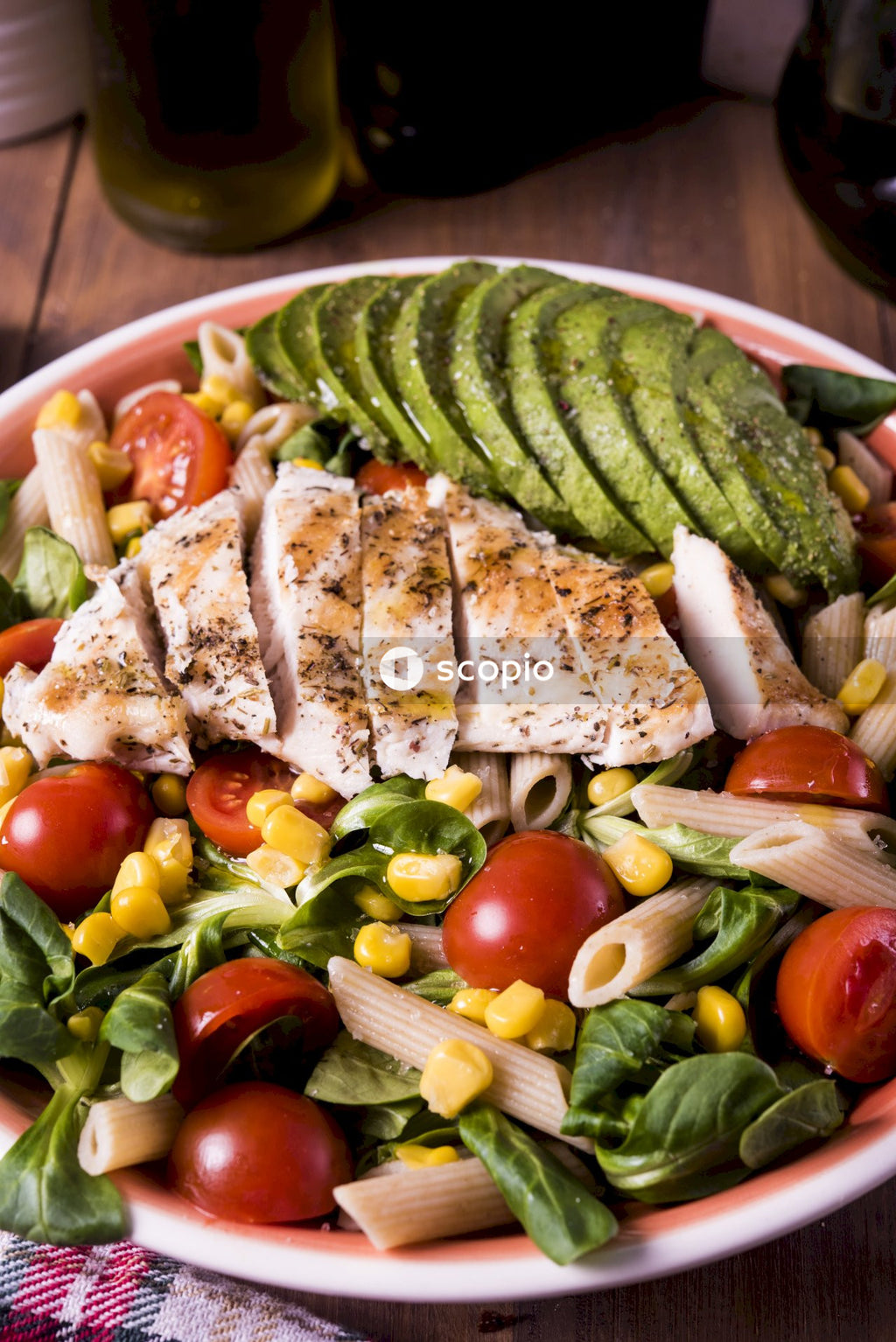 Chicken and pasta salad
