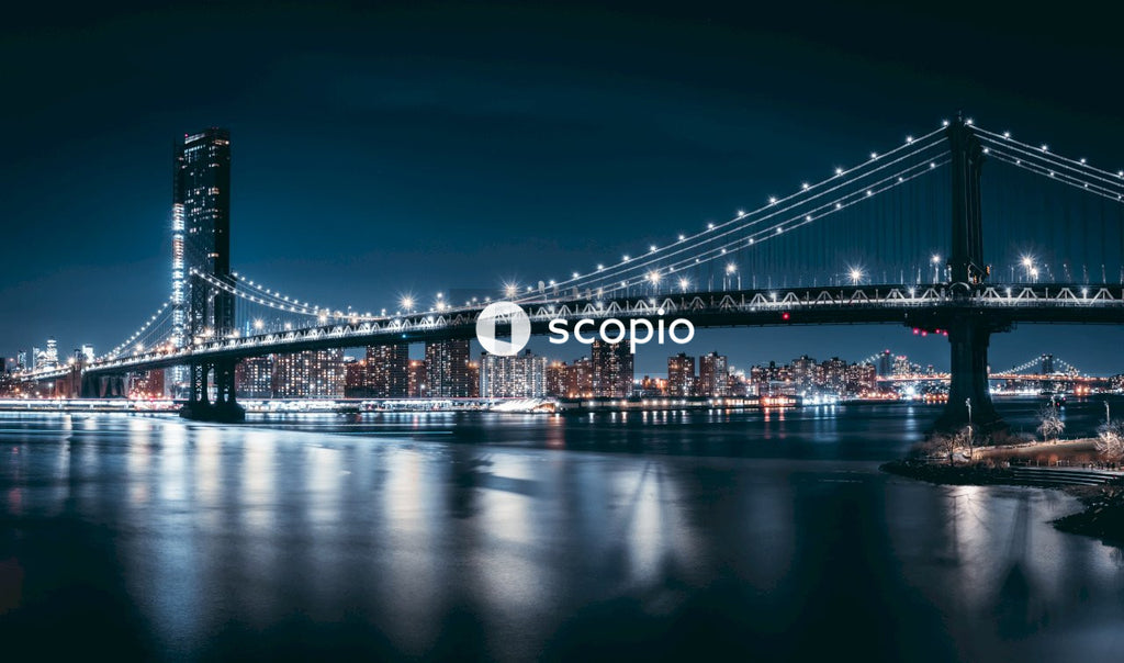 Brooklyn bridge at night