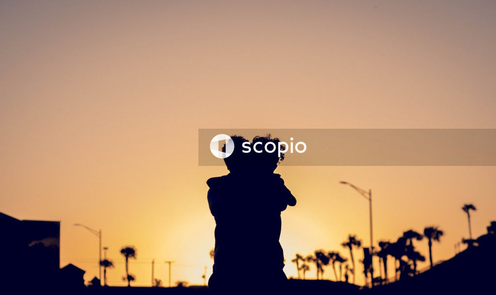 Silhouette of person carrying child during sunset