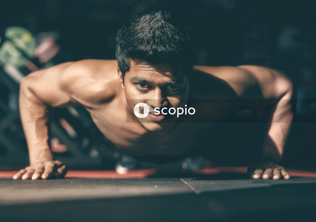 Man doing a push up