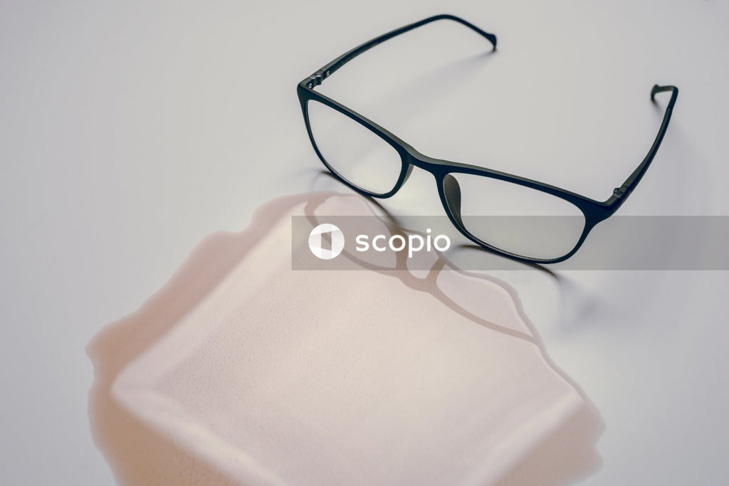 Black framed eyeglasses