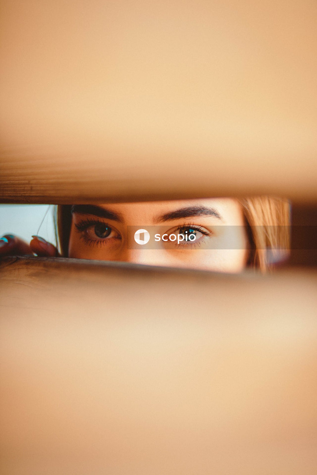 Womans face in close up