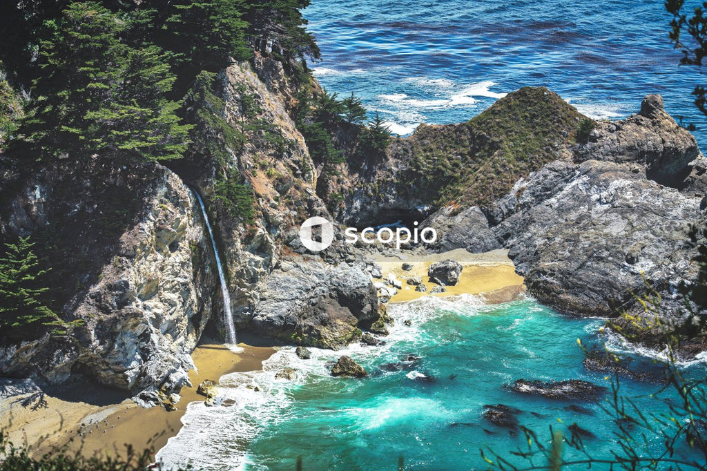 Aerial photography of ocean