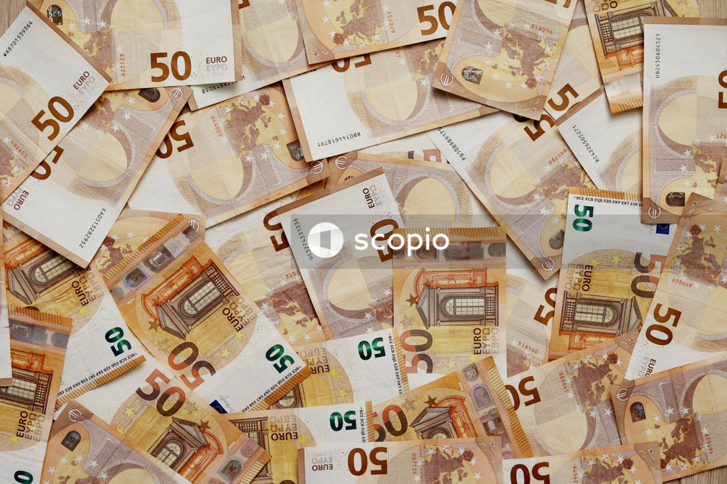 50 and 50 euro banknotes