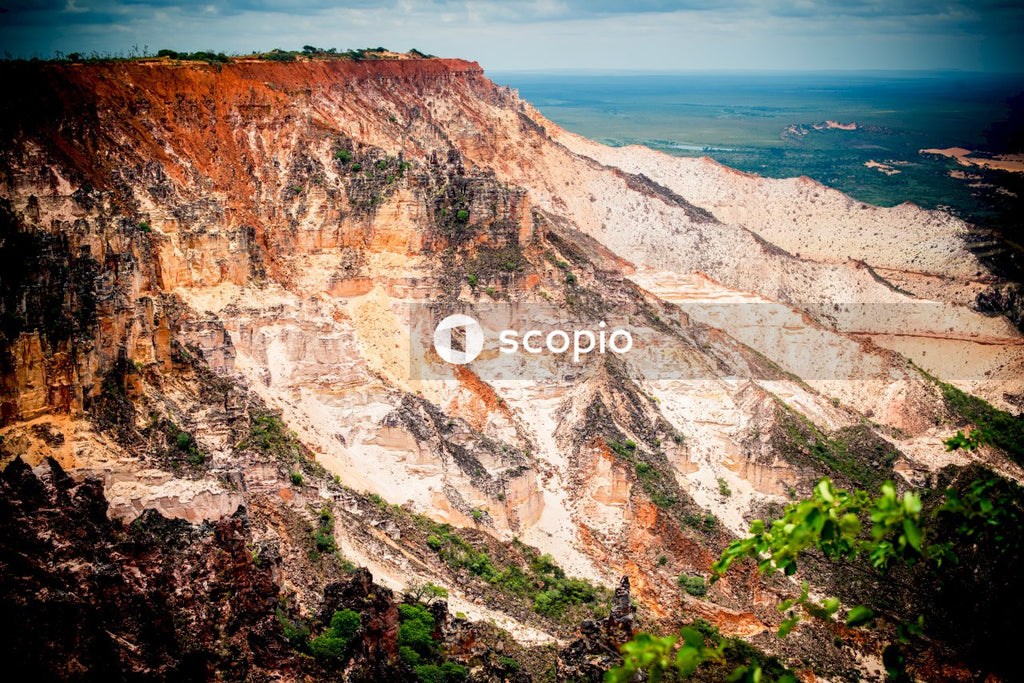 Brown colour mountain