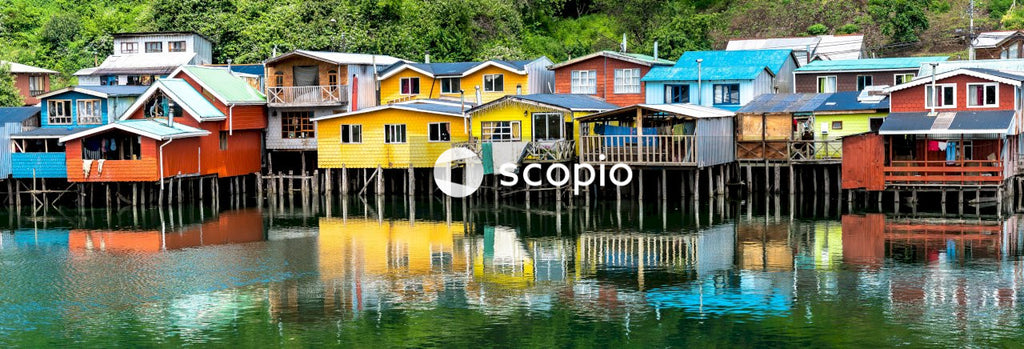 Rainbow of Houses on the Water’s Edge