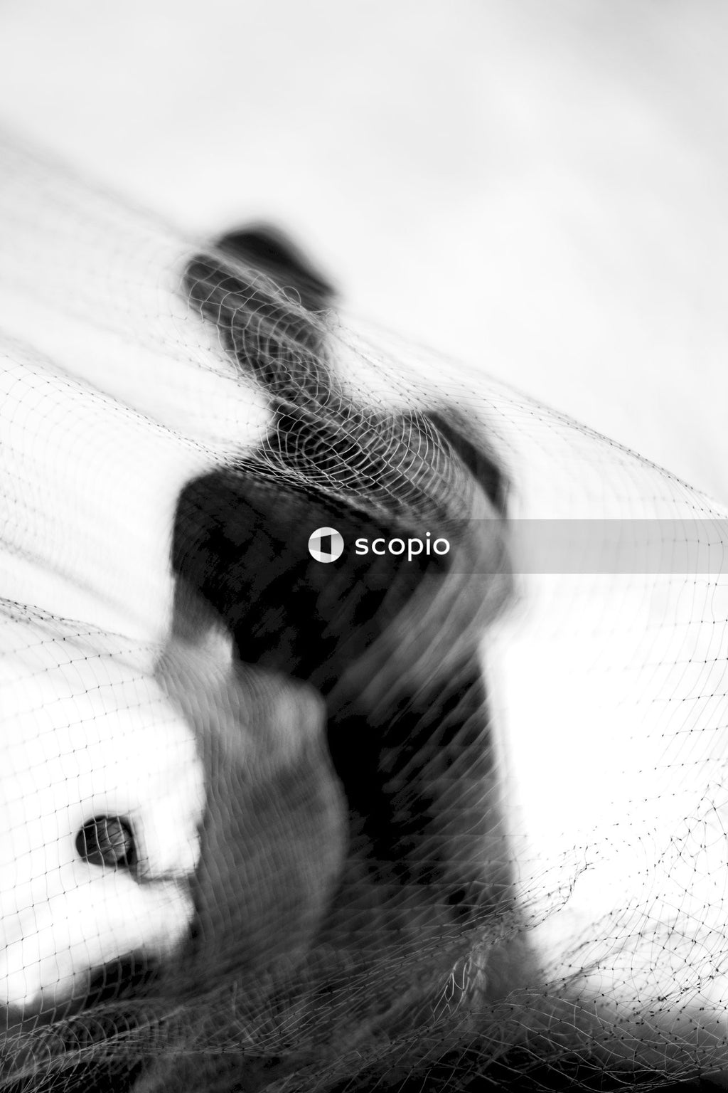 Grayscale of man standing