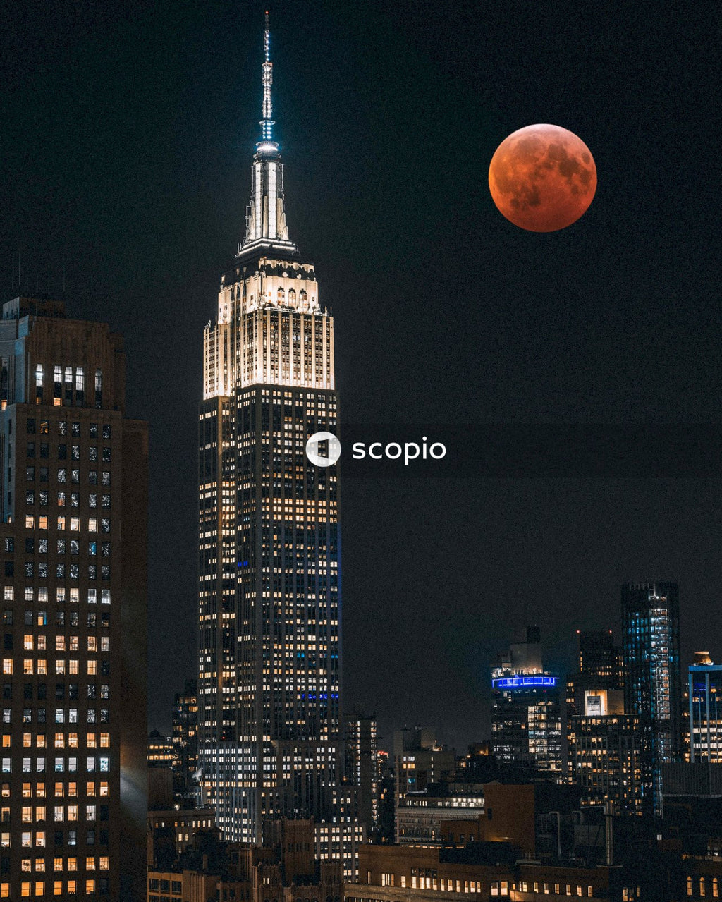 High rise building during night time