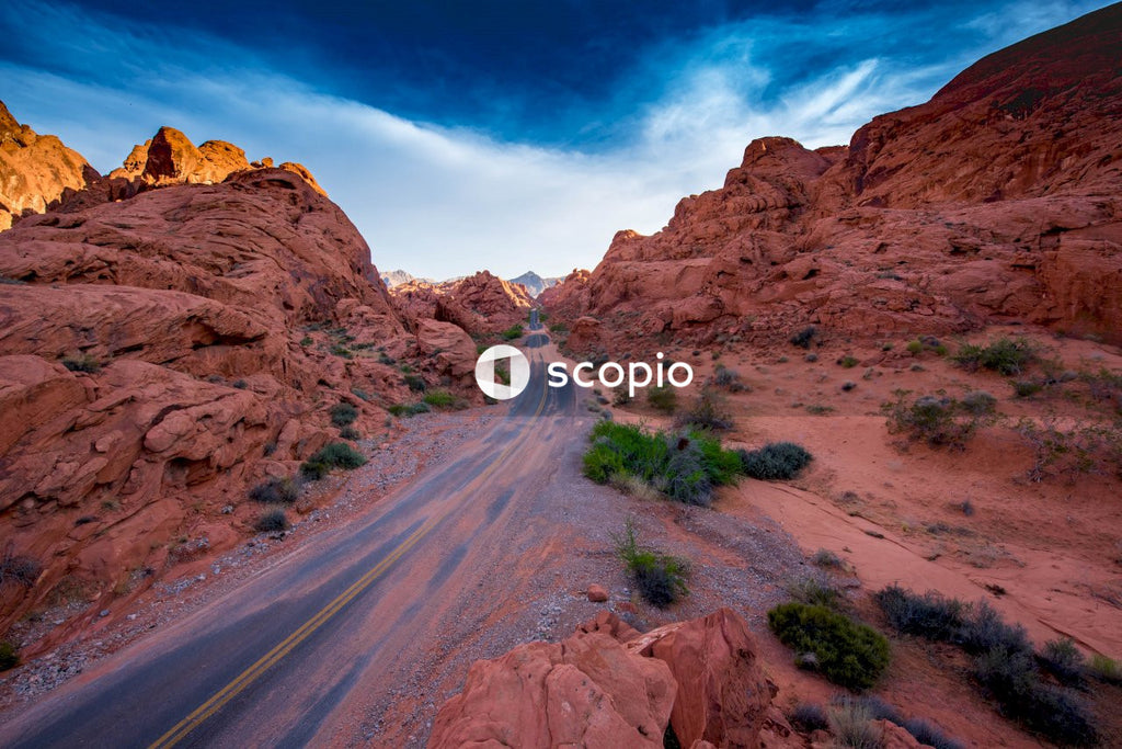 Road near red canyon