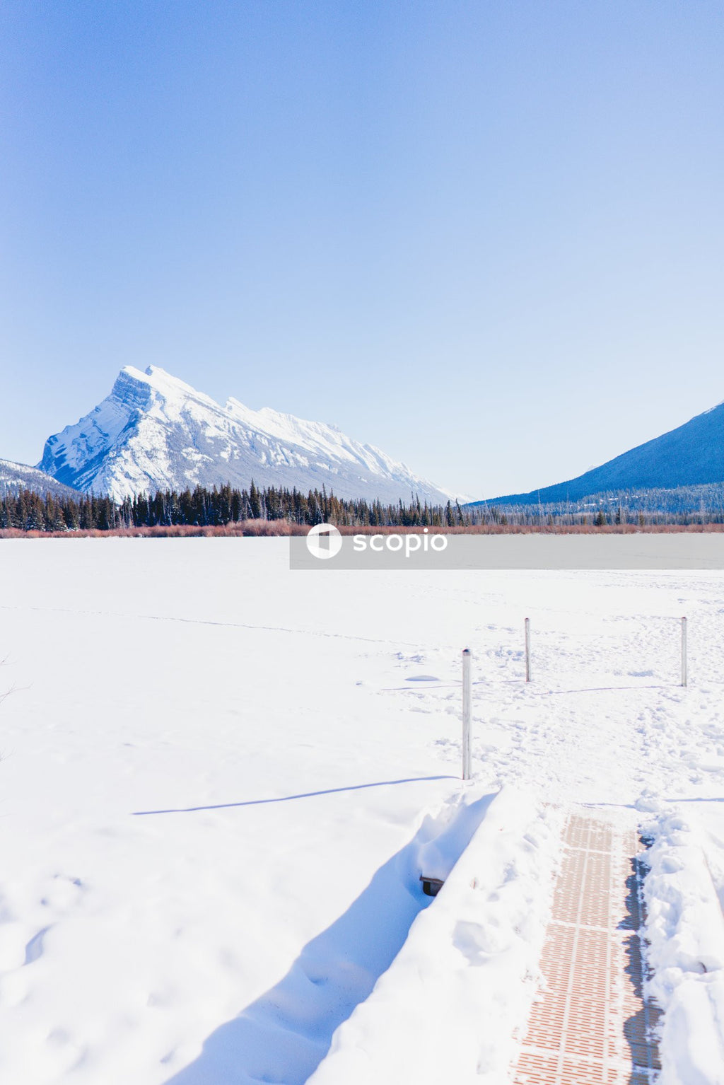 Snow covered mountain