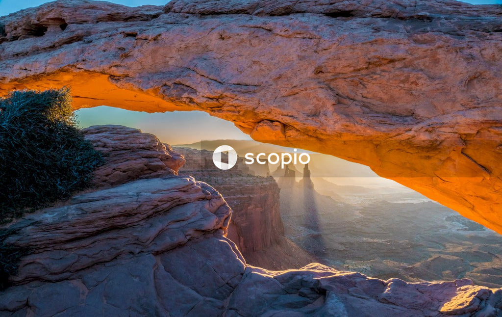 Brown rock formation