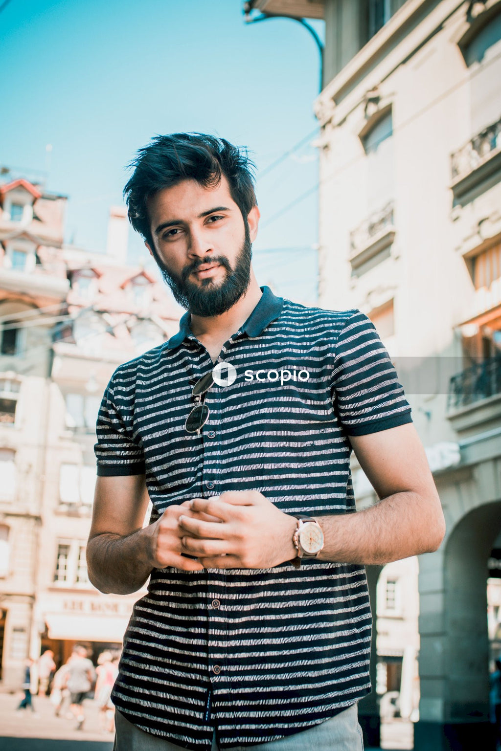 Portrait of man outdoors during daytime