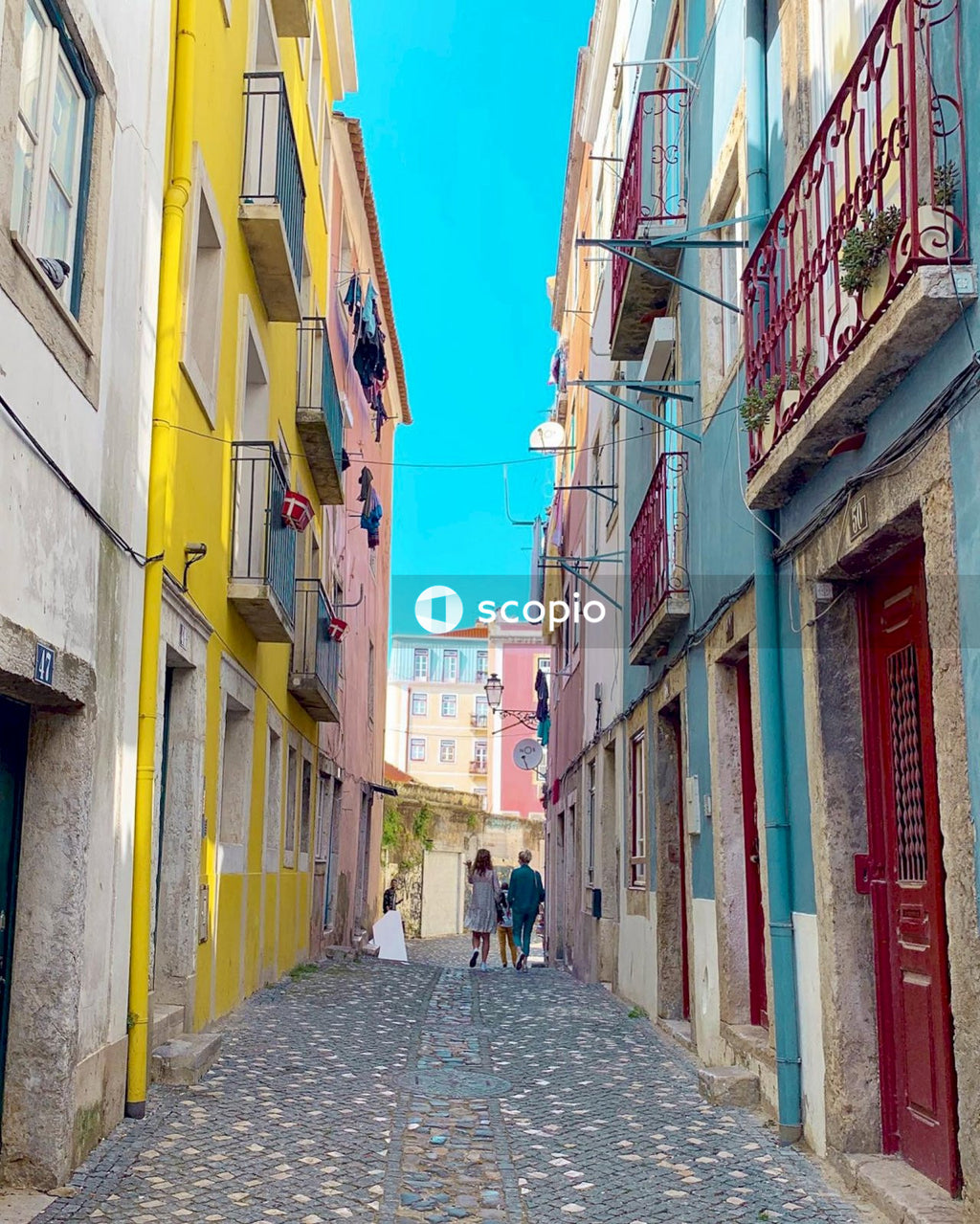Couple walking on street