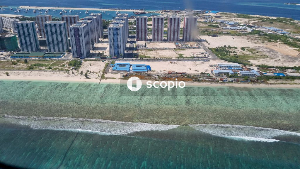 Aerial view of city buildings