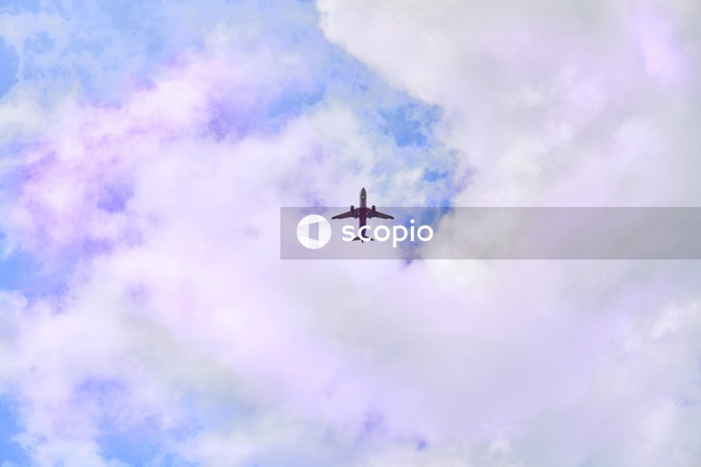 Airplane in the sky