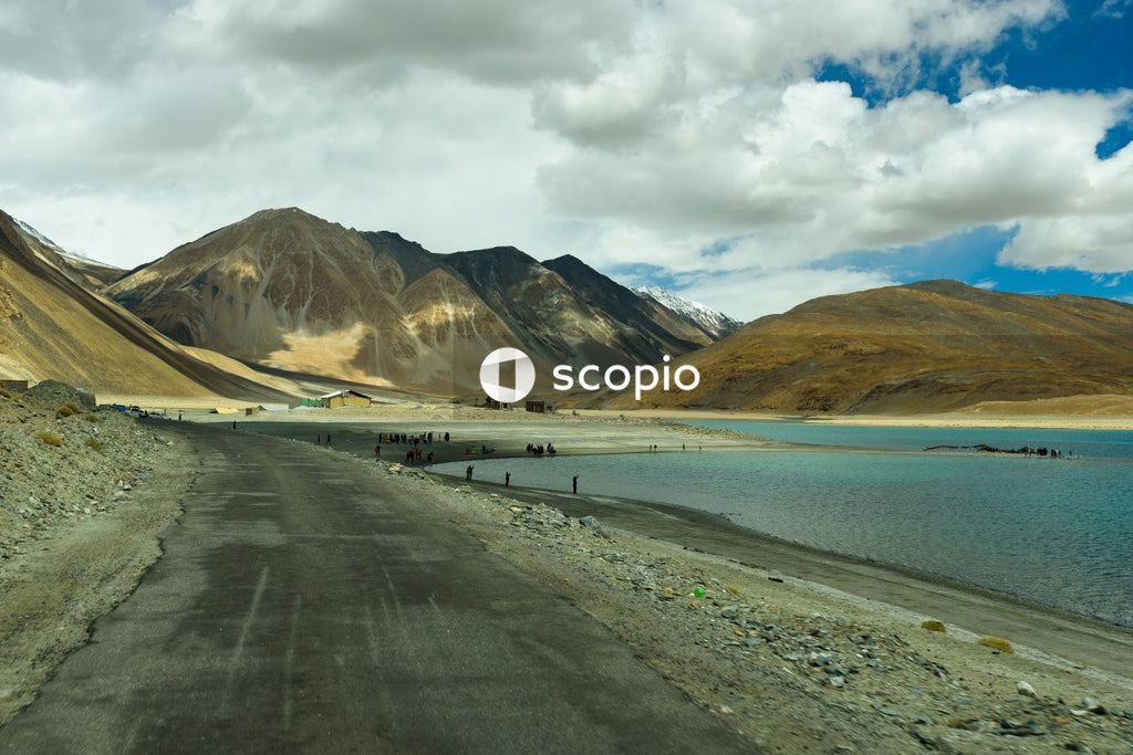 Road near water body