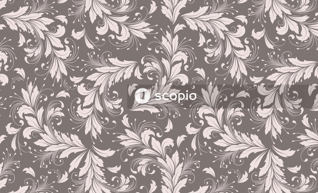 Black and white floral textile