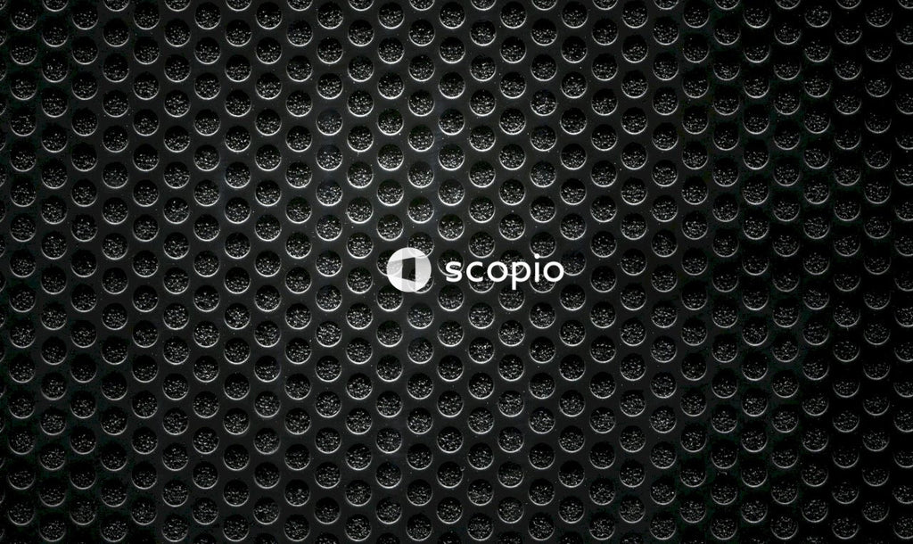 Black and white polka dot textile