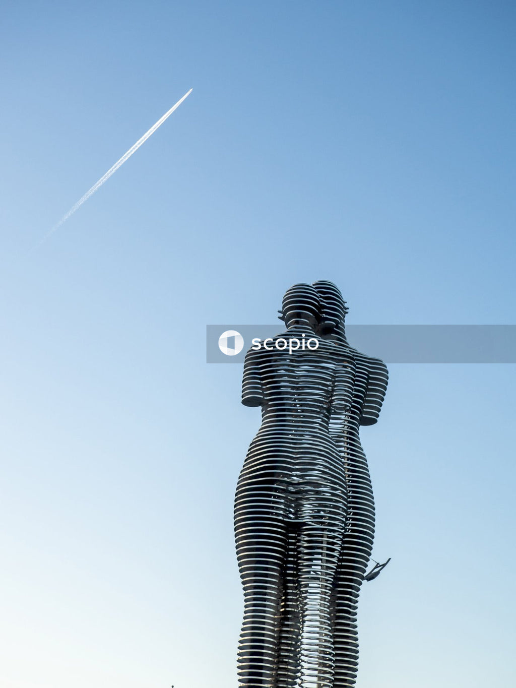 Black statue of a man