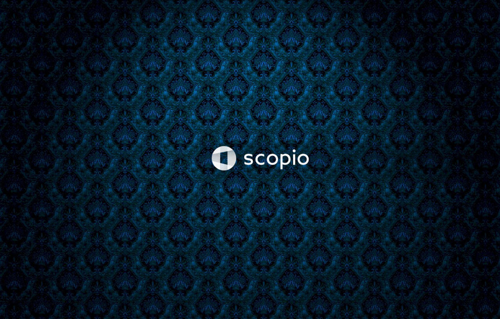Blue and black floral textile