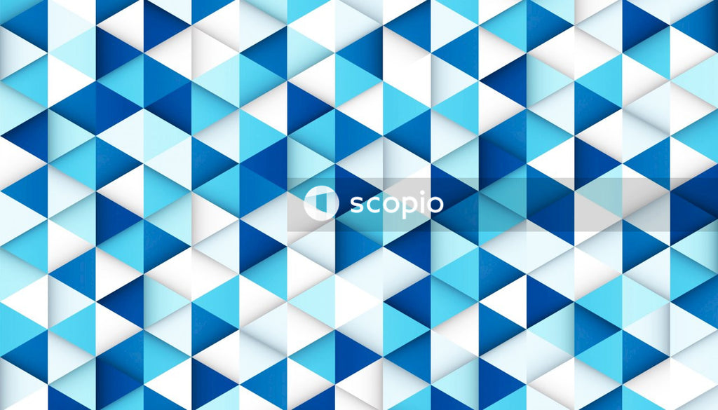 Blue and white checkered textile