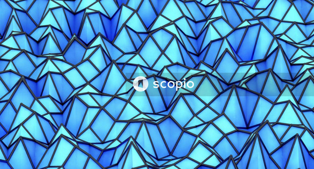 Blue and white diamond pattern