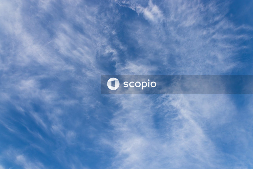 Blue sky with white clouds