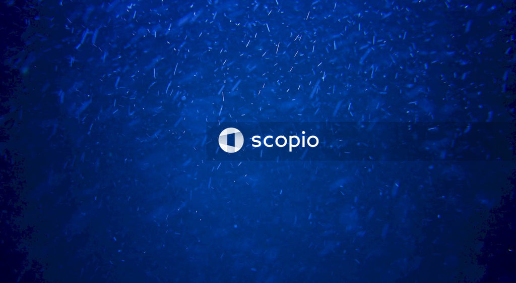 Blue water with white bubbles