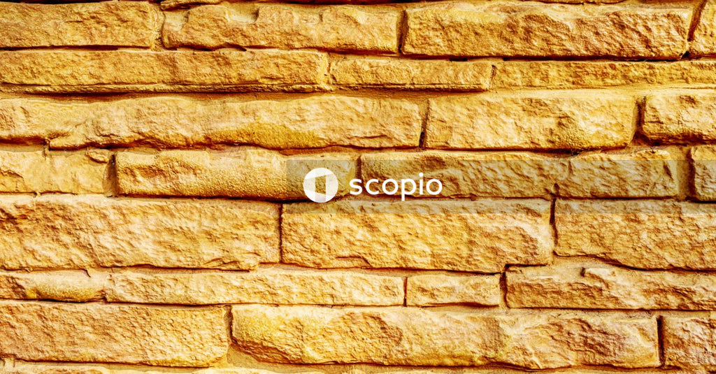 Brown and beige brick wall