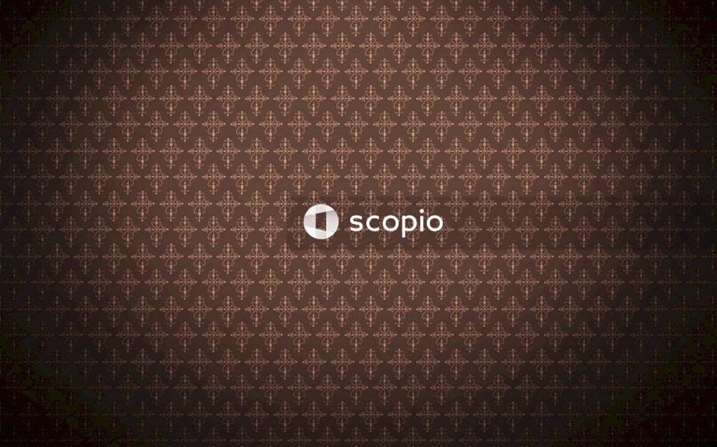Brown and black floral textile