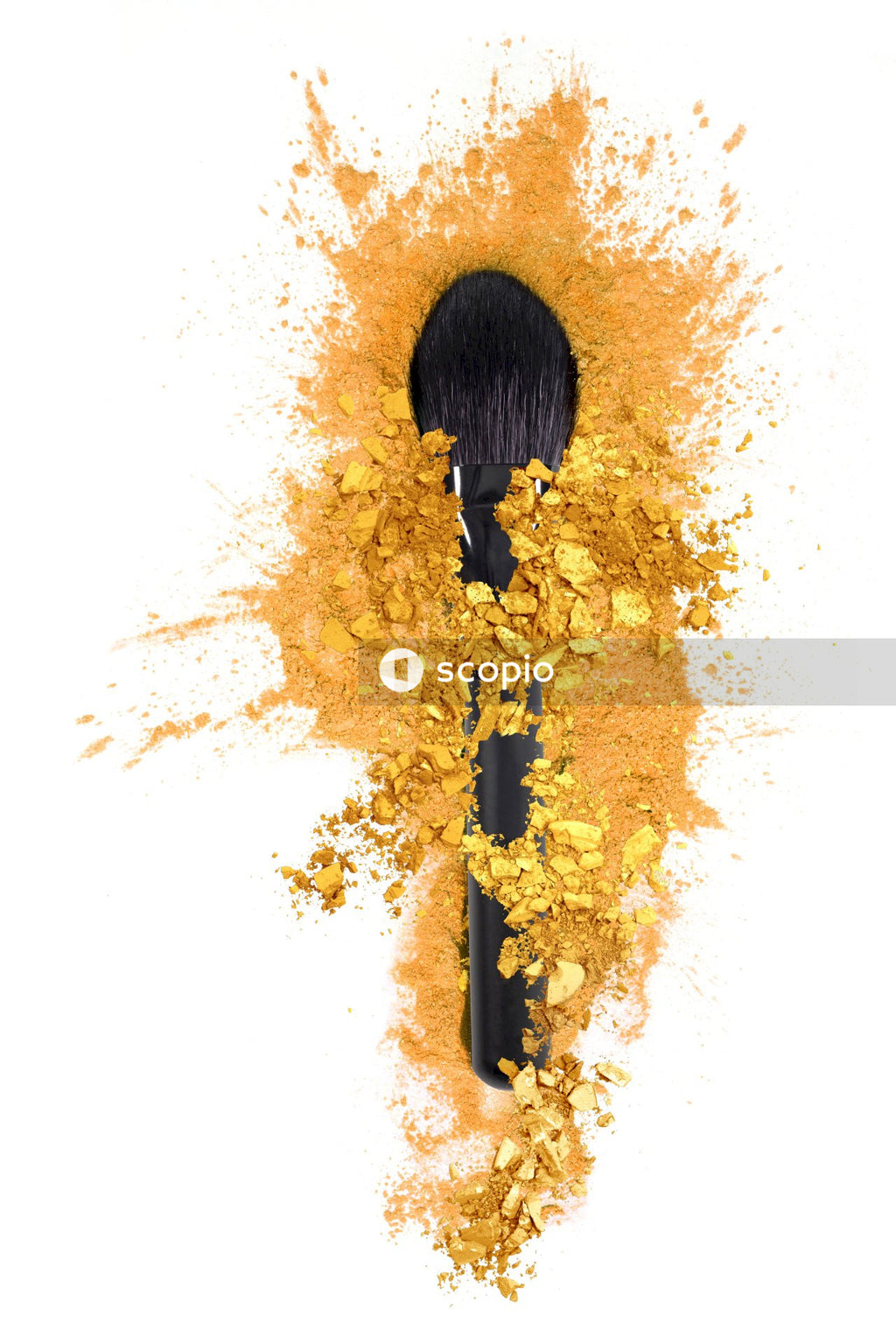 Brown and black paint brush