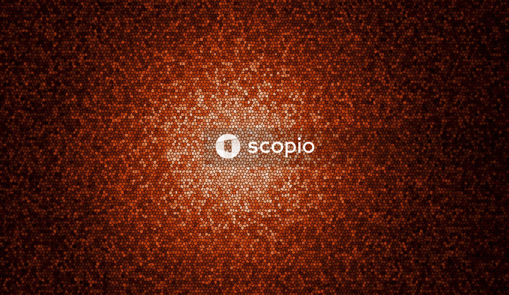 Brown and white polka dot textile