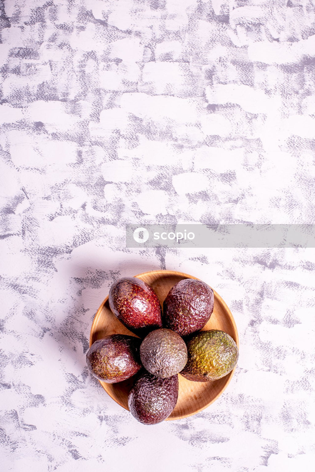 Brown and white round fruit