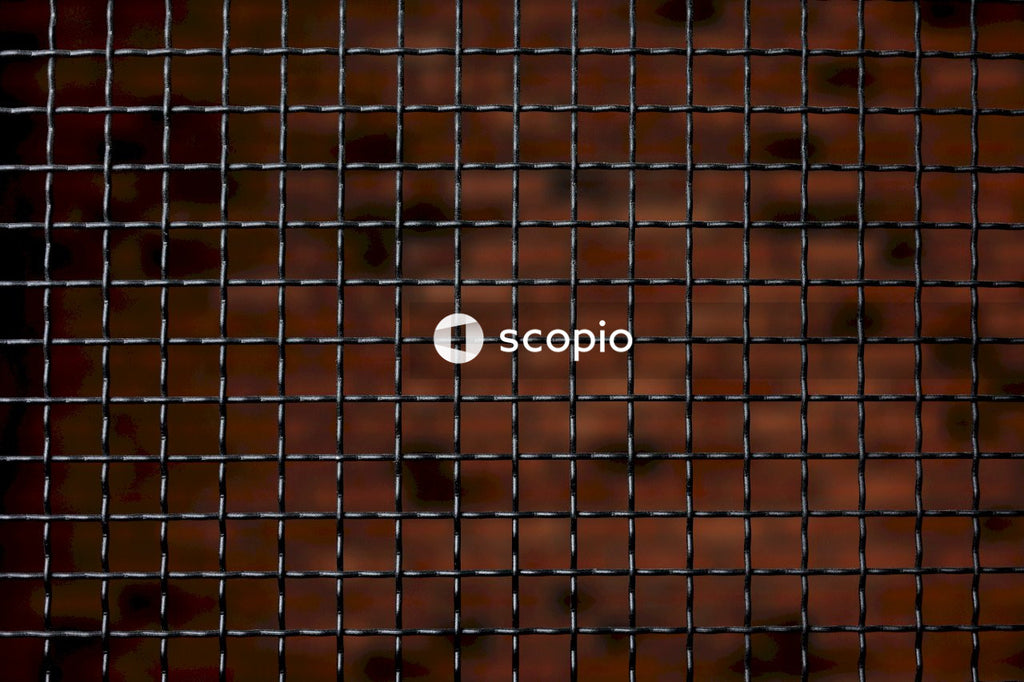 Brown metal chain link fence