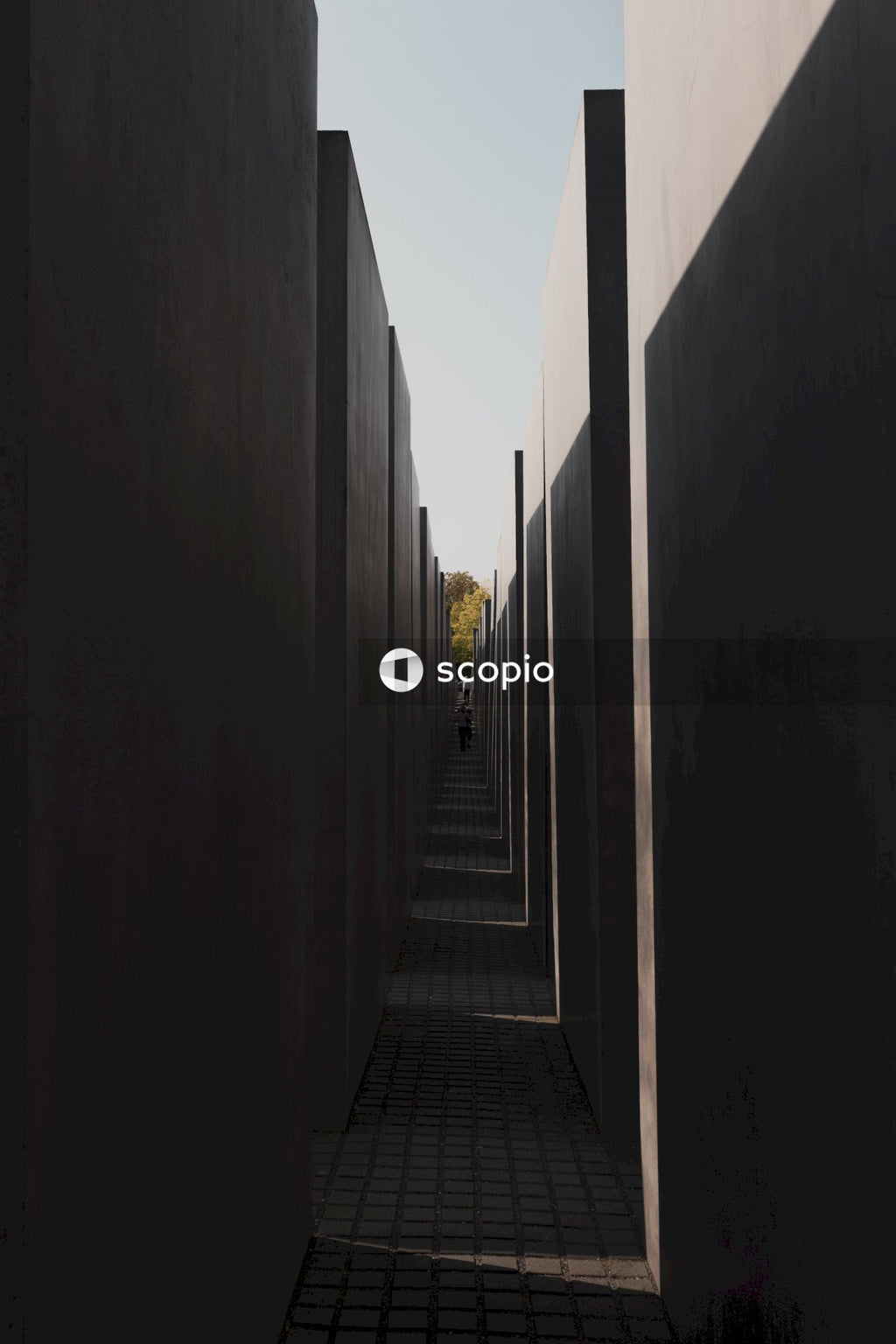 Brown wooden pathway between brown concrete wall