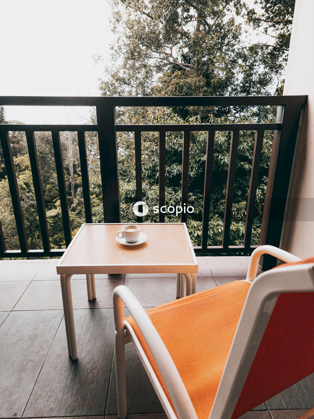 Brown wooden table with chairs