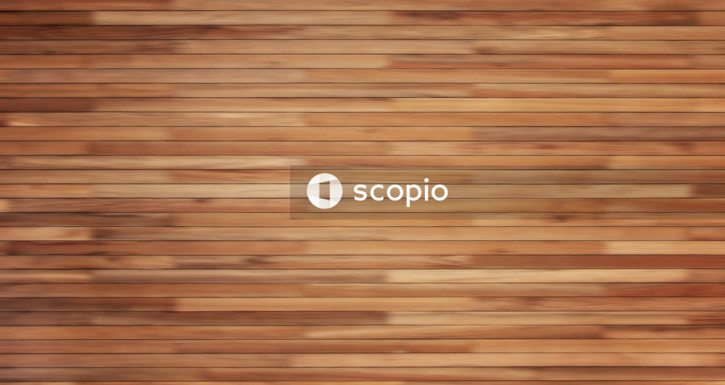 Brown wooden wall with brown wooden ceiling
