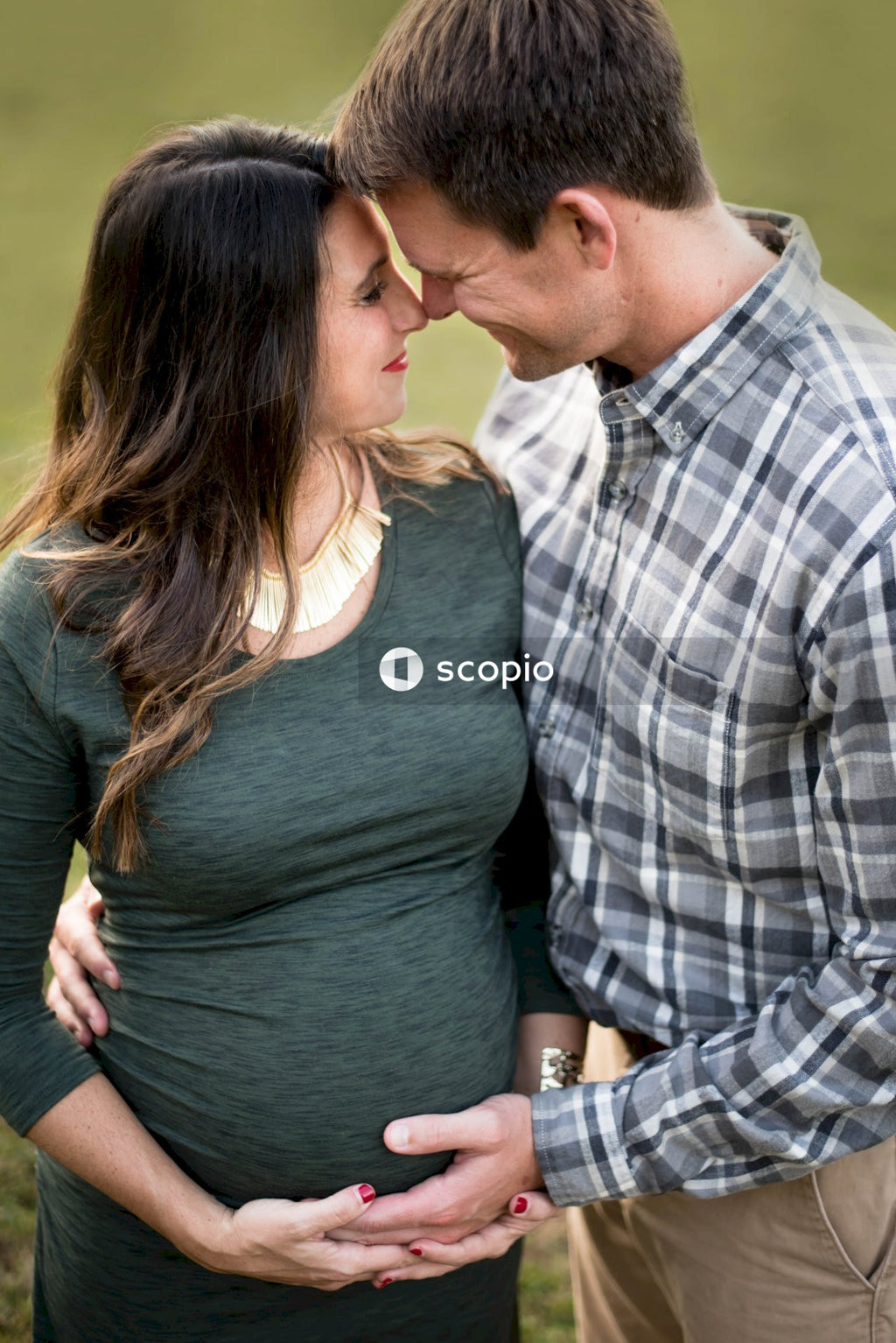 Man and woman kissing