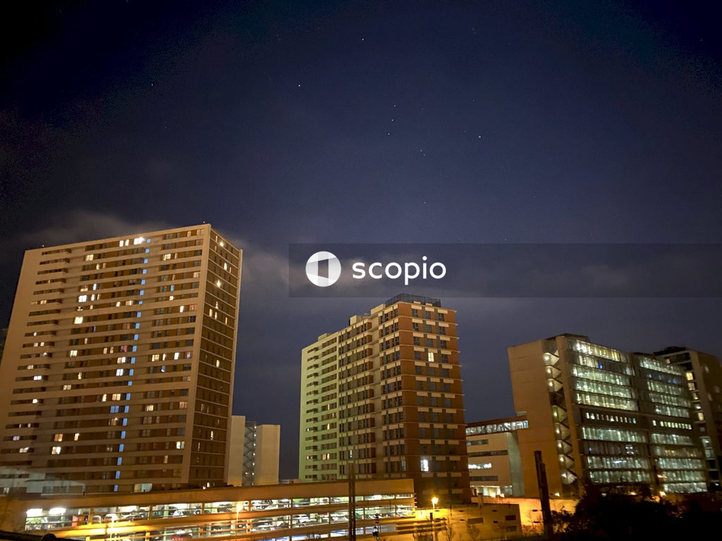 City buildings during night time