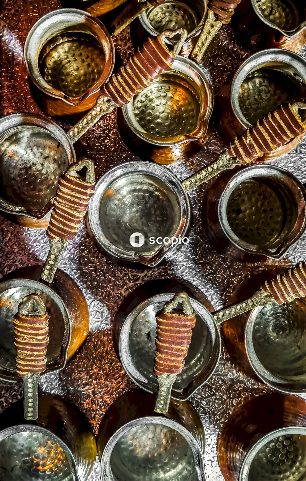 Clear glass jars on gray textile