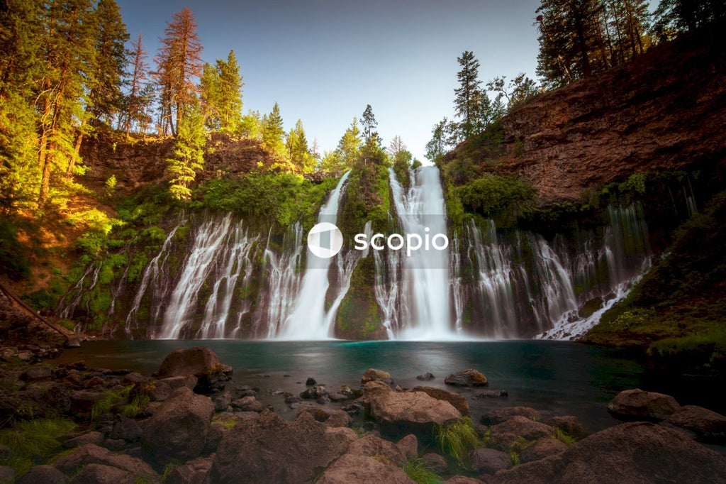 Waterfalls in the middle of the forest